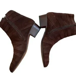 Alvarado Madrid | Shoes | New Rare Vintage Boho Brown Suede Ankle Boots ...